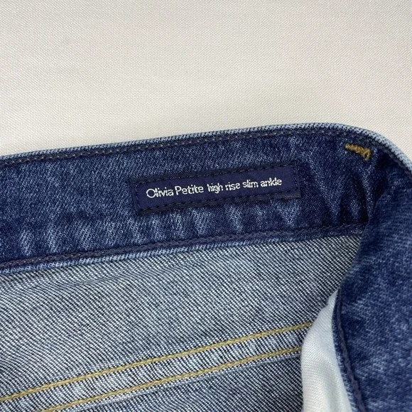 Citizens of Humanity Premium Exposed Fly Olivia High Rise Slim Ankle Jeans Sz 26 - Picture 4 of 12